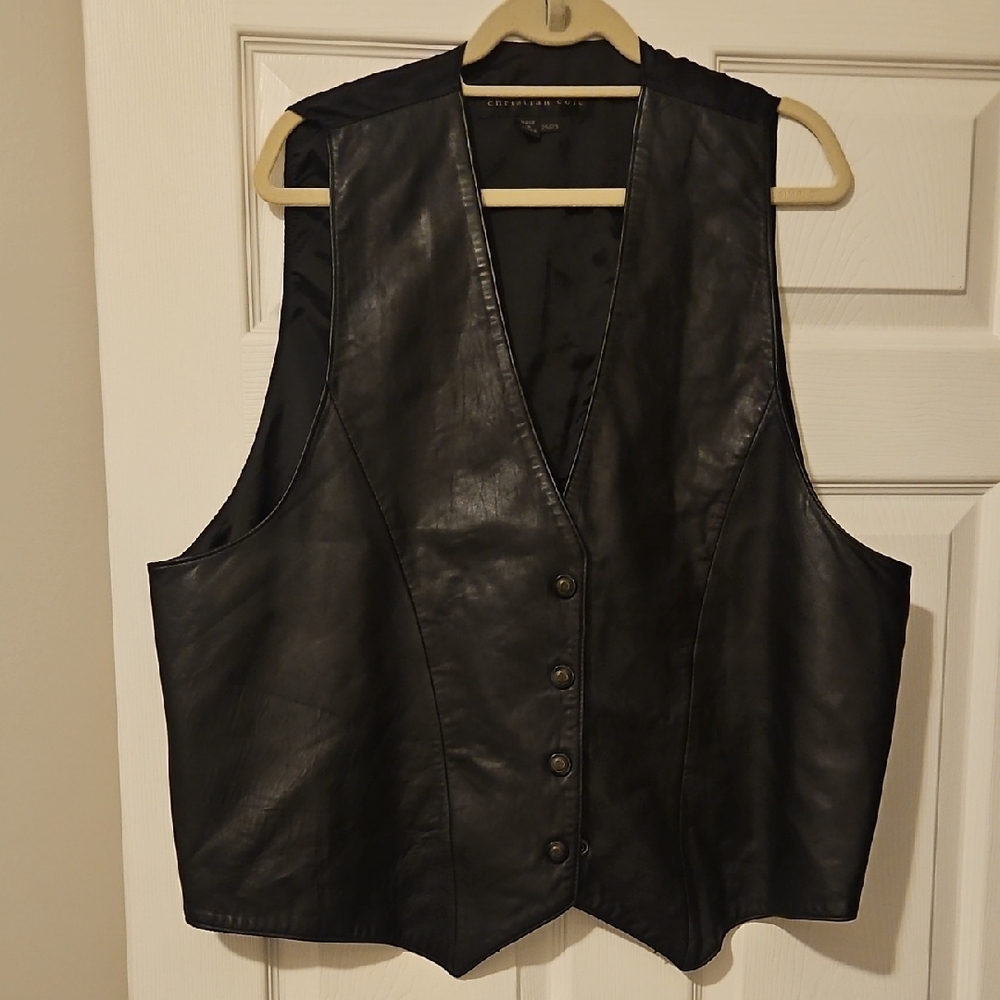 Christian Cole Leather Vest